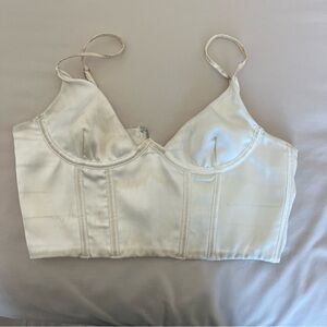 White Fox Bustier Top